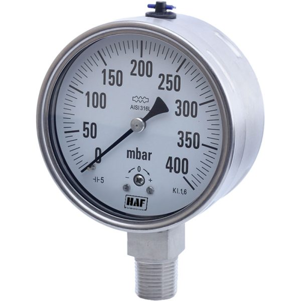 Stainless Steel Pressure Gauge Capsule Type (Low Pressure)